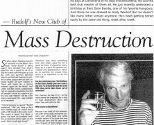 Mass Destruction – Rudolf’s New Club of